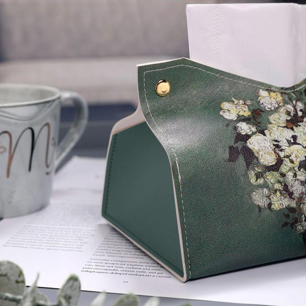 Printing Tissue Case Van Gogh Paper Towel Box Creative Napkin Holder Office