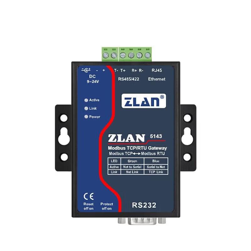 ZLAN Industrial Modbus RTU To TCP Gateway
