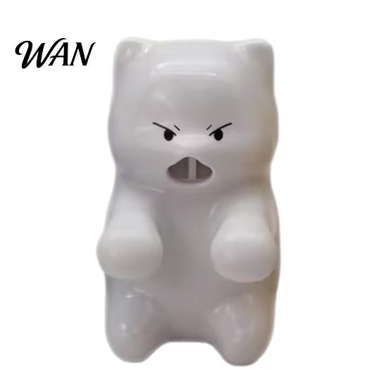 Hot Drink Cooler Cup Edge Clip-on Mini Fan Cartoon Animal Cooling Rechargeable Cat Bear Shaped Drinks Coffee Tea Meals Dishware Food