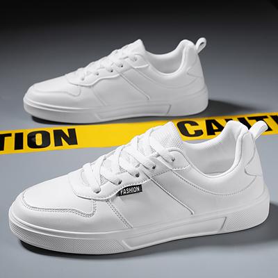 Men's Casual Sports Shoes Ultra-light Soft Shock-absorbing Versatile Breathable Flat-soled White Shoes Students' DurableSneakers