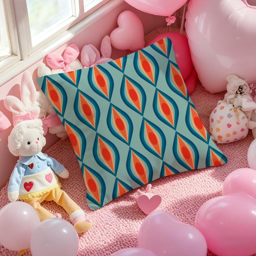 Modern color Mia style geometric pattern Cushion Pattern Printed Pillowcase for Living Room Sofa Cushion Cover & Bedroom Decor