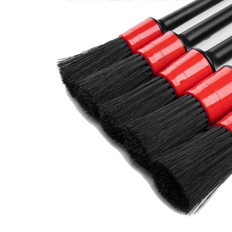 5pcs Car Cleaning Brush Kit Automotive Detail Brushes For Car Interior Detailing Brush Set Wheel Rims Clean Brush