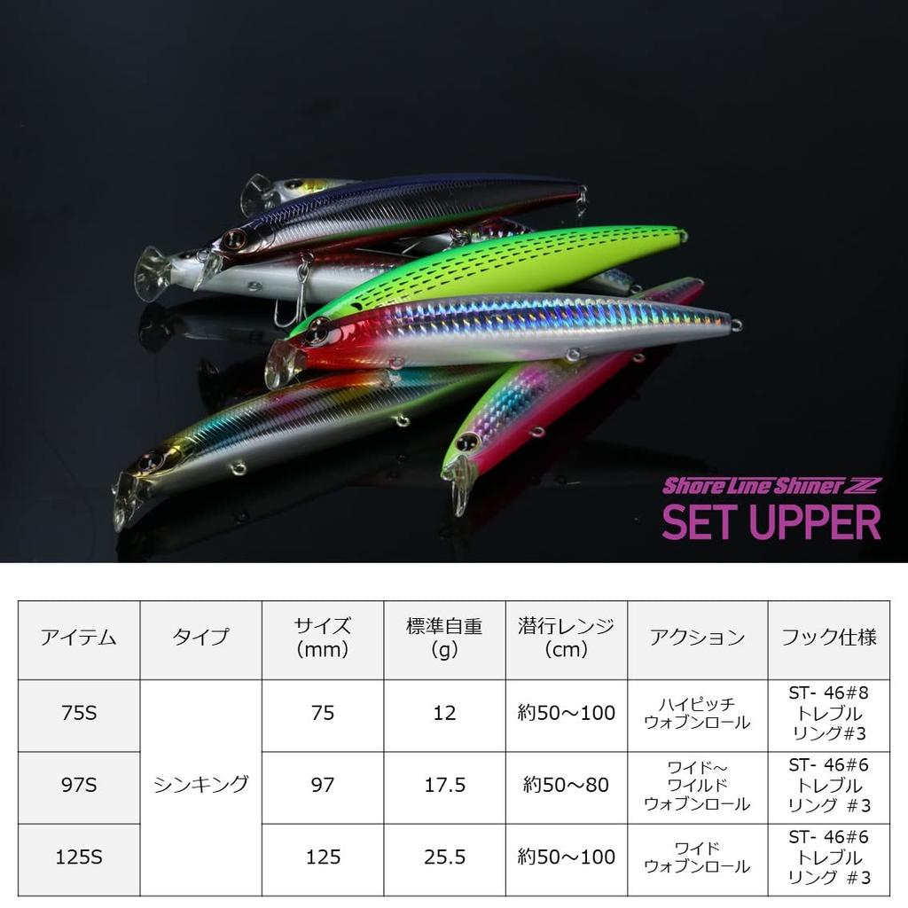 DAIWA Shoreline Shiner Z Set Upper 75S 3D Inakko Lure