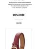 Cintura da donna in vera pelle nera retrò - Versatile accessorio per jeans in pelle di mucca, punzonatura gratuita