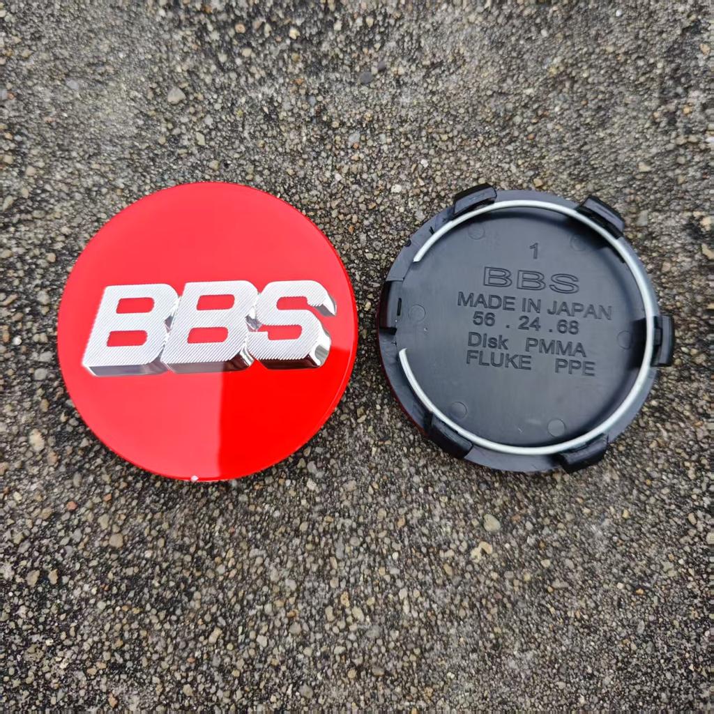 4 Stück 60mm 65mm 68mm Acryl PMMA Planare Oberfläche Auto Radnabe Mittelkappe Nabe für BBS Logo Mittlere Radnabendeckel