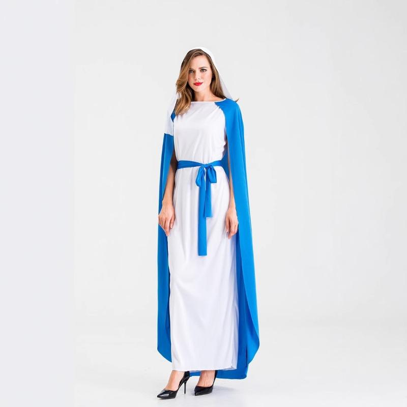 Halloween Costume Virgin Mary Arab Adult Women Masquerade Middle East Dubai Robe Costume