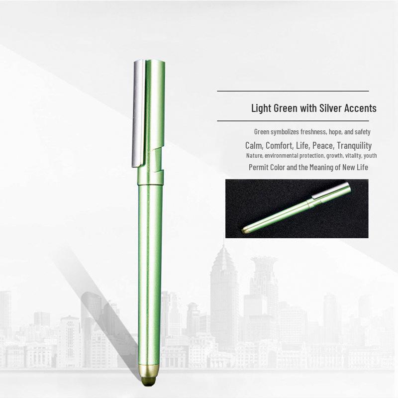 Multi-Functional Black Touchscreen Stylus Pen with Signature Feature