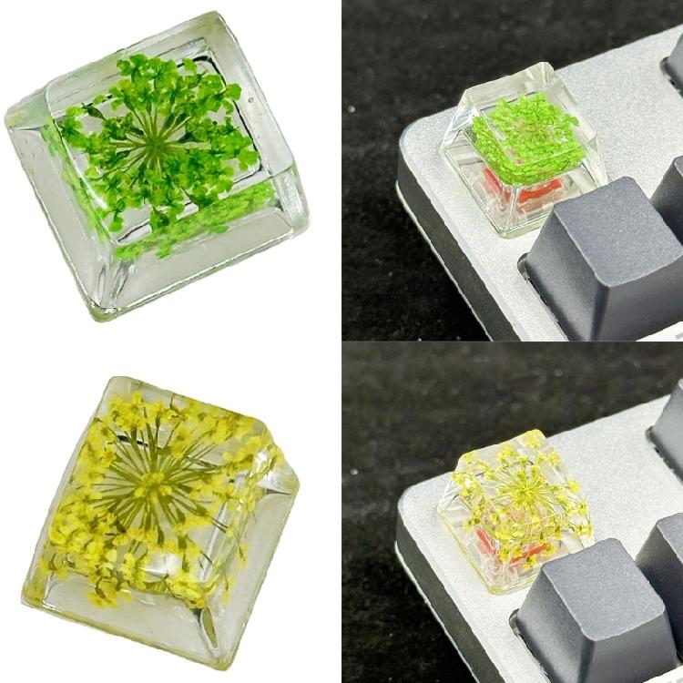 Colorful Flower Resin Keycap for Mechanical Keyboard with Backlights Computer Keyboard Keycaps Replaces