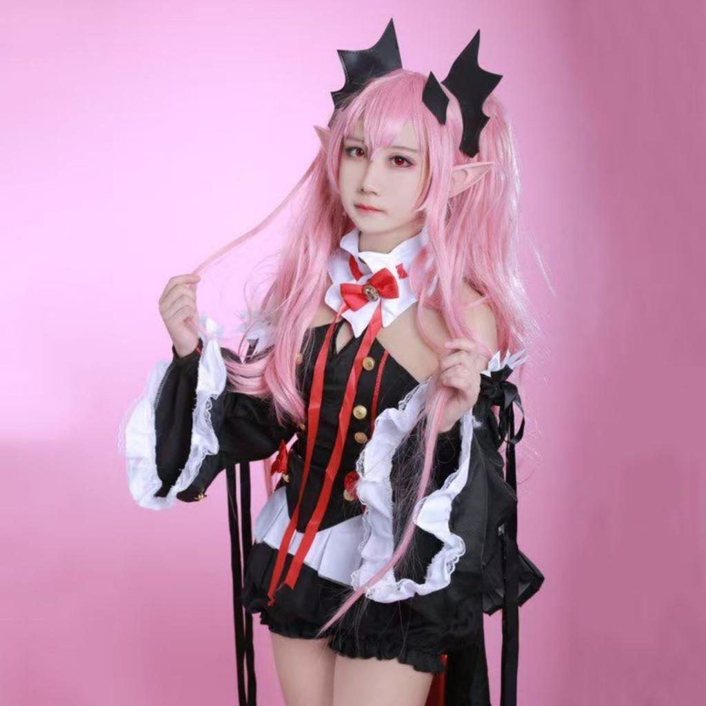 Seraph Of The End Owari no Seraph Krul Tepes Cosplay Costume Uniform Wig Cosplay Anime Witch Vampire Halloween Costume For Women
