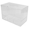 Transparent Acrylic Tissue Storage Box Eyelash Extension Cosmetic Storage Box with Drawer
