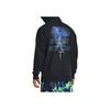 Under Armour Johnson Series Buchstaben-Print Schwergewicht Baumwolle Sport-Hoodie Herren Hoodies Schwarz 1380152-001
