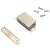 10x Stainless Steel Magnetic Snapper Door Magnet, Rust Resistant, Easy Installation, Securely Close Cabinet, Wardrobe Doors