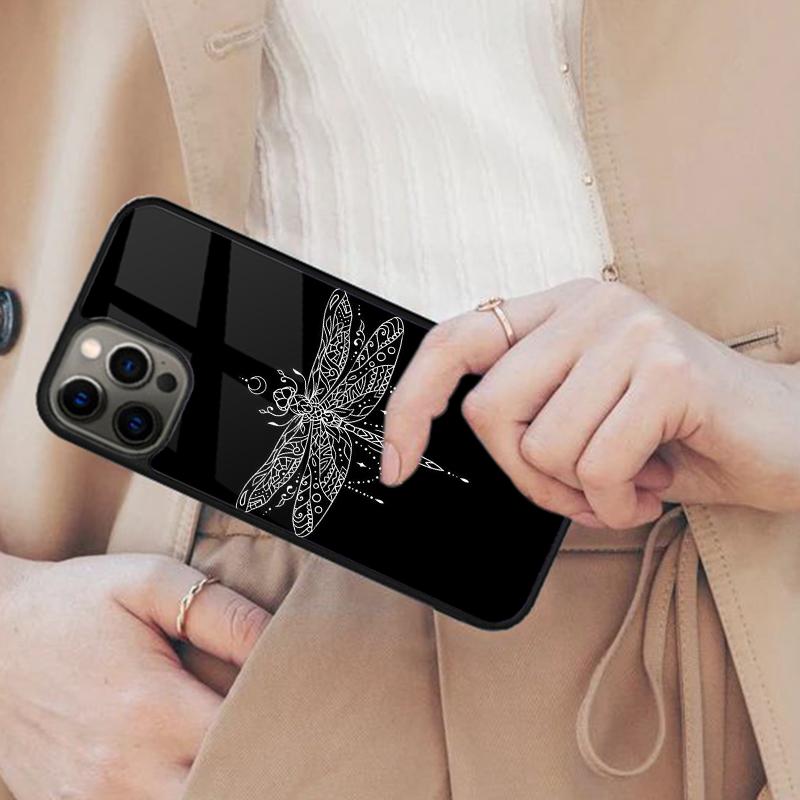 Libellen-Insektenmuster Magnetische Handyhülle Für APPLE iPhone 17 Air 16 14 13 12 Pro Max 15 Plus Laden Mit MagSafe Hülle