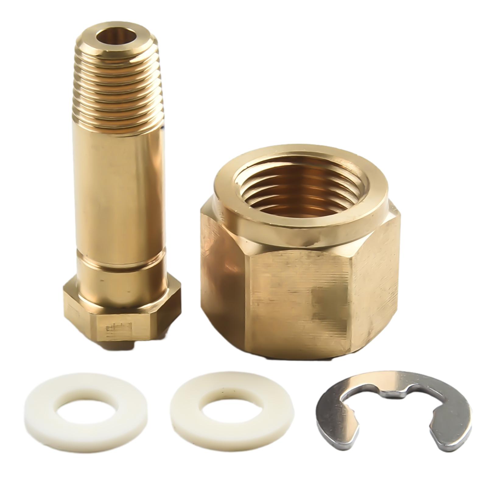 

Joint Regulator Inlet Nuts Quick Change Regulator .830-14 1/4\\\ NPT 2\\\ Long Inlet Nut With Washer NUT - Brass