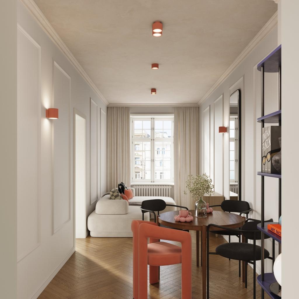 Ceiling Lamp Aura 2 Peach Gx53