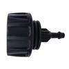 High Quality Practical Useful Hose Adapter Connectors Accessories Black For Drip Irrigation Tubing Garden Parts