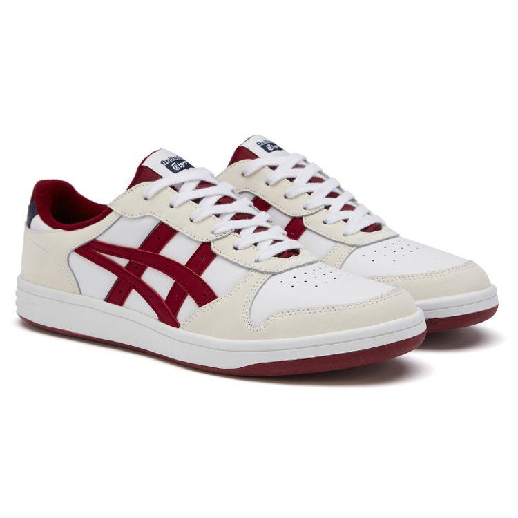 ONITSUKA TIGER Buzzer Trainer Casual Lightweight Breathable Low-Top Skate Shoes Unisex Sneaker White Red 1183B896-103