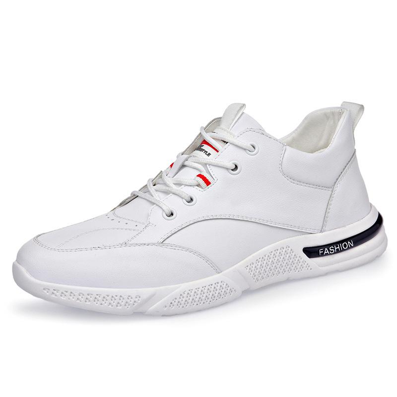 

Spring men s shoes new breathable soft-soled casual shoes board shoes men s leather shoes trend white shoes 2025 38