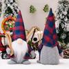And Red Festive Blue Plaid Gnome Decoration Ideal For Cheerful Setups Christmas
