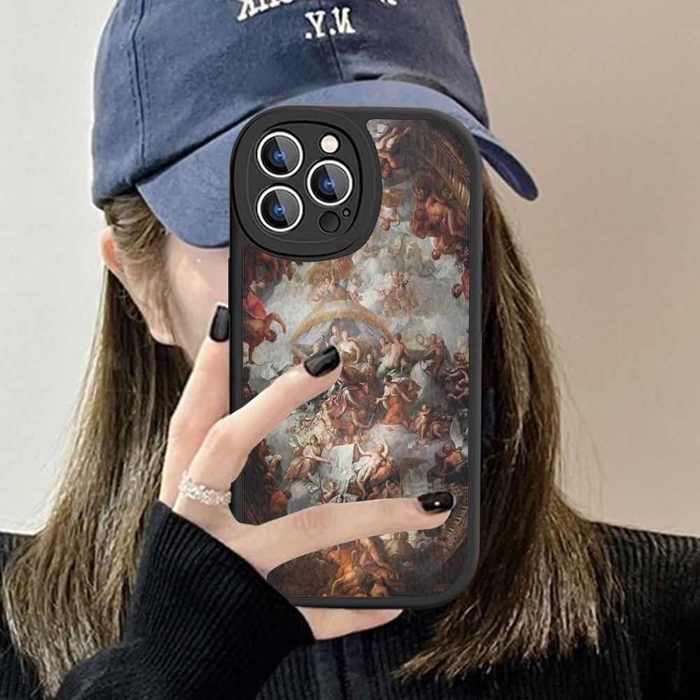 

Renaissance Art Phone Case Hard Leather For iPhone 16 15 14 13 12 Mini 11 14 Pro Max Xs X Xr 7 8 Plus Fundas iPhone 14 pro
