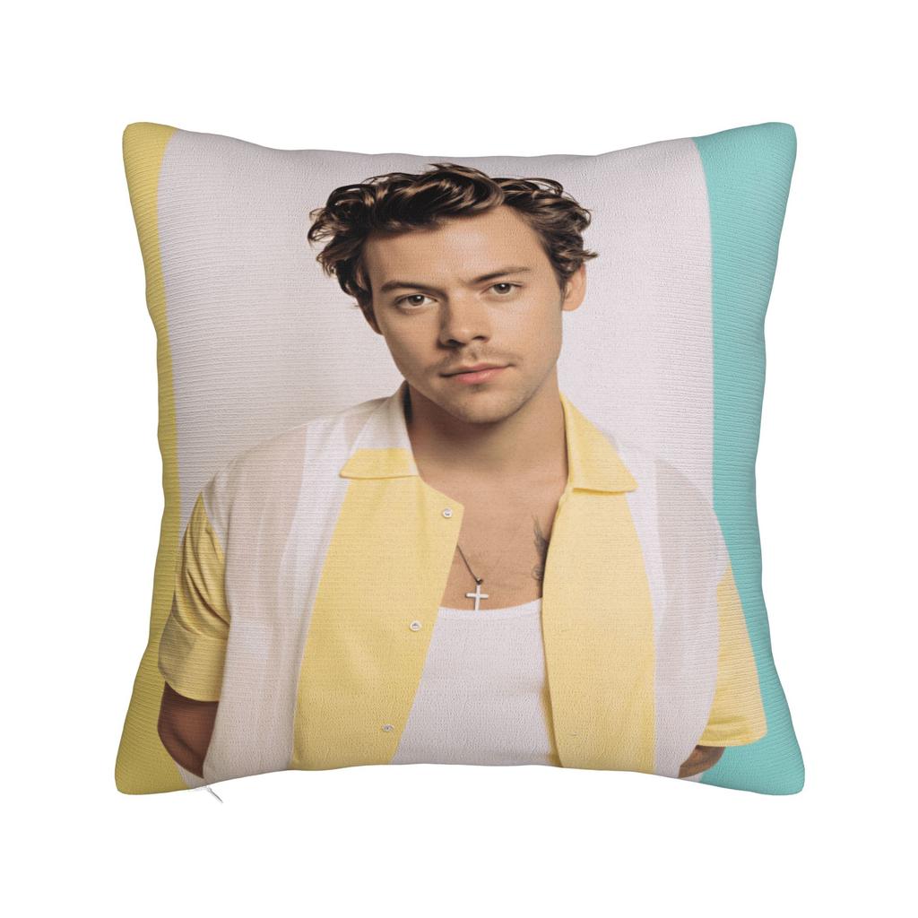 Singer H-Harrys S-Styles Pillow Case  Soft Pillow Cover For Sofa Car Home Decor Funny Cushion Cover