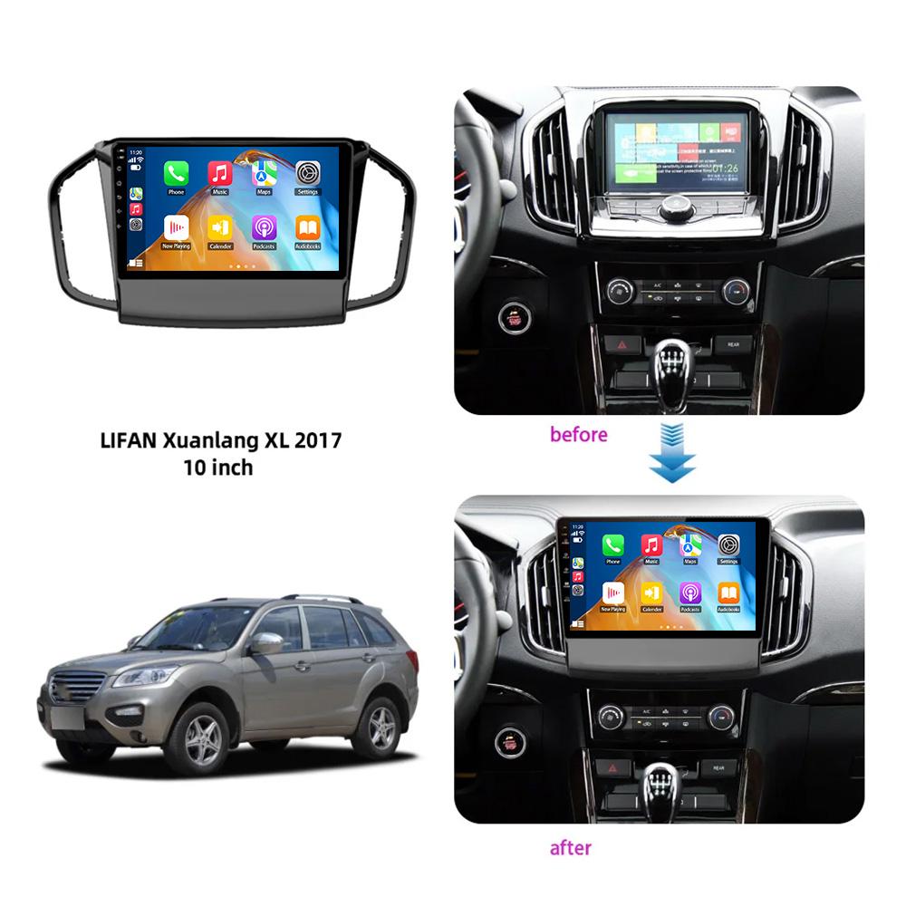 Android 13 Carplay Auto Car Radio For Lifan Xuanlang XL 2017 Multimedia Player 2 din Autoradio Stereo 2 DIN DVD Dsp