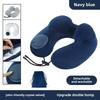 U-Shaped Comfortable Self-inflating Air Pillow Neck Support Inflatable Airplane Travel Neck Pillow Inflatable Sleeping Pillow