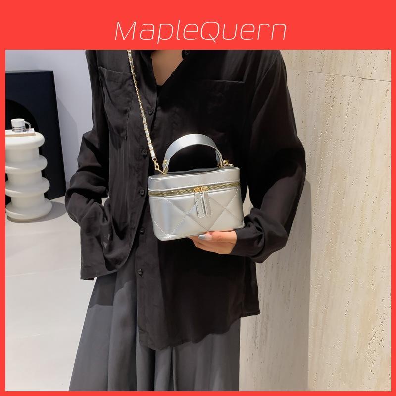 Water Bucket Bag For Women With Chain Strap Pu Leather Fashionable Small Shoulder Bag For Daily Use