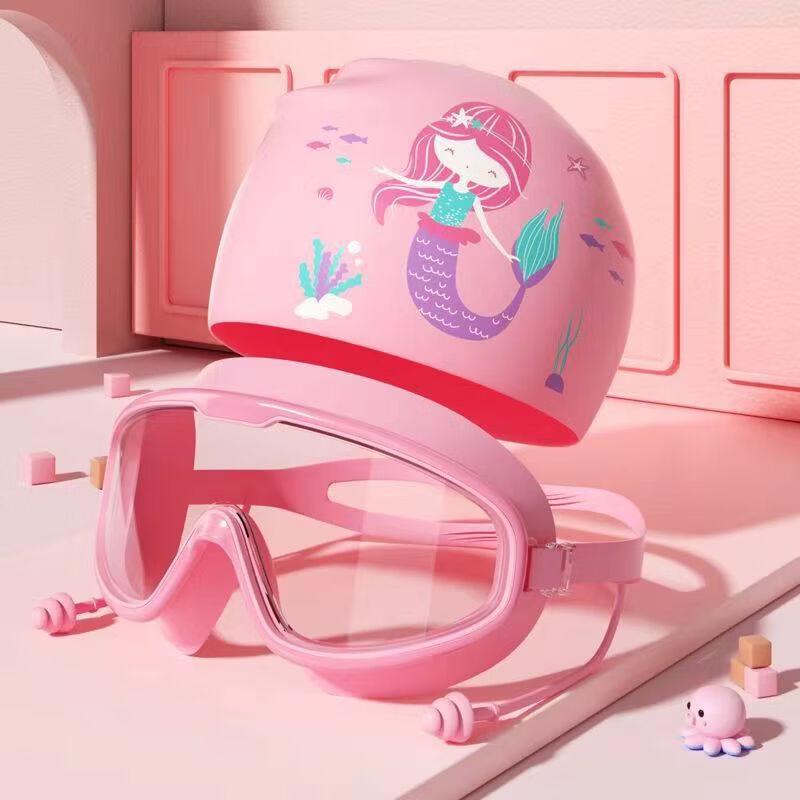 Children s Large Frame Anti-Fog Swimming Goggles