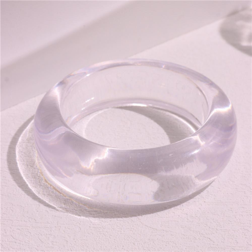 Vintage Acrylic Bangle Smudging Retro Hand Ring Fashion Wide Bracelet  Women Girls