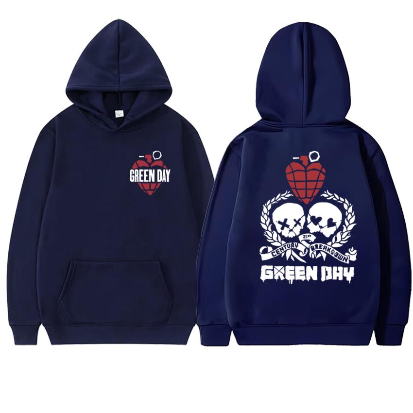 

Rock band Green Day Tour 2025 Merch Double Sided Graphics streetwear Unisex harajuku hip hop Hoodie Men women Fleece pullovers 3XL