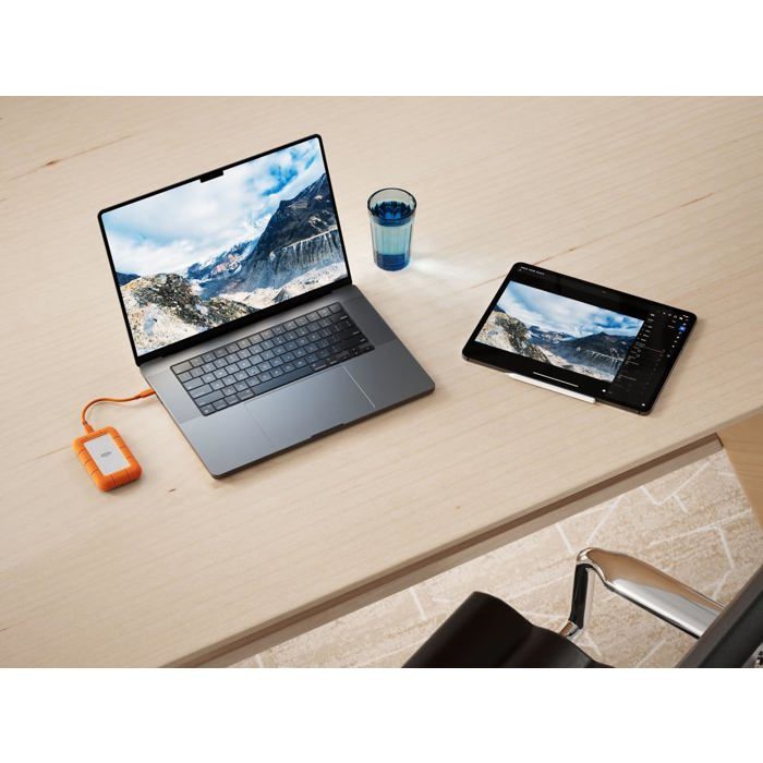 SSD Externe - LaCie - Rugged SSD4 - 1To - USB-C 40Gbps - Orange