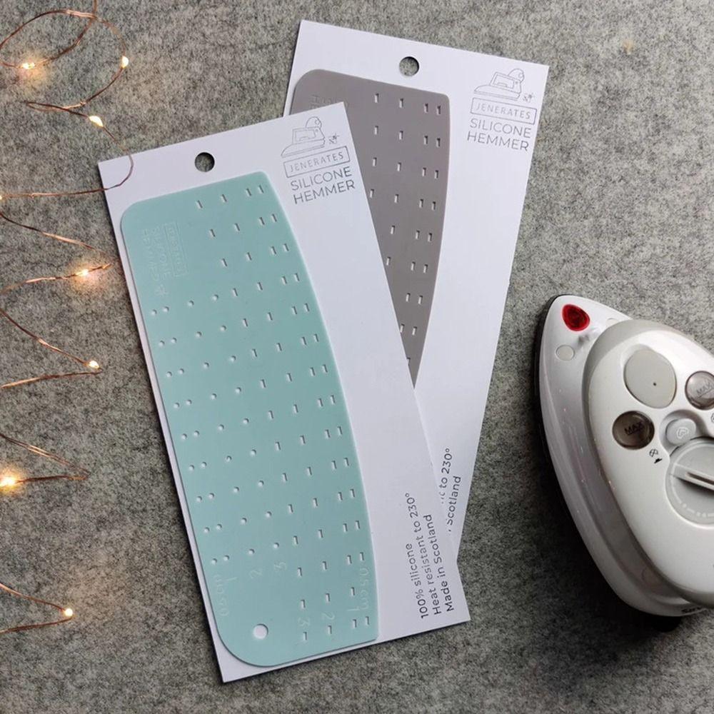 

Non-Slip Acrylic Hemmer Quilting Sewing Positioning Tool New Sewing Template Beginners синій