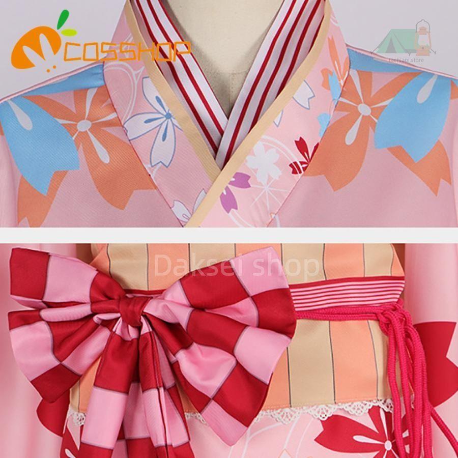 [USED] Puella Magi Madoka Magica Kaname Madoka Yukata Kimono-style Cosplay Costume Cosplay Event Anime Transformation Disguise Costume Party