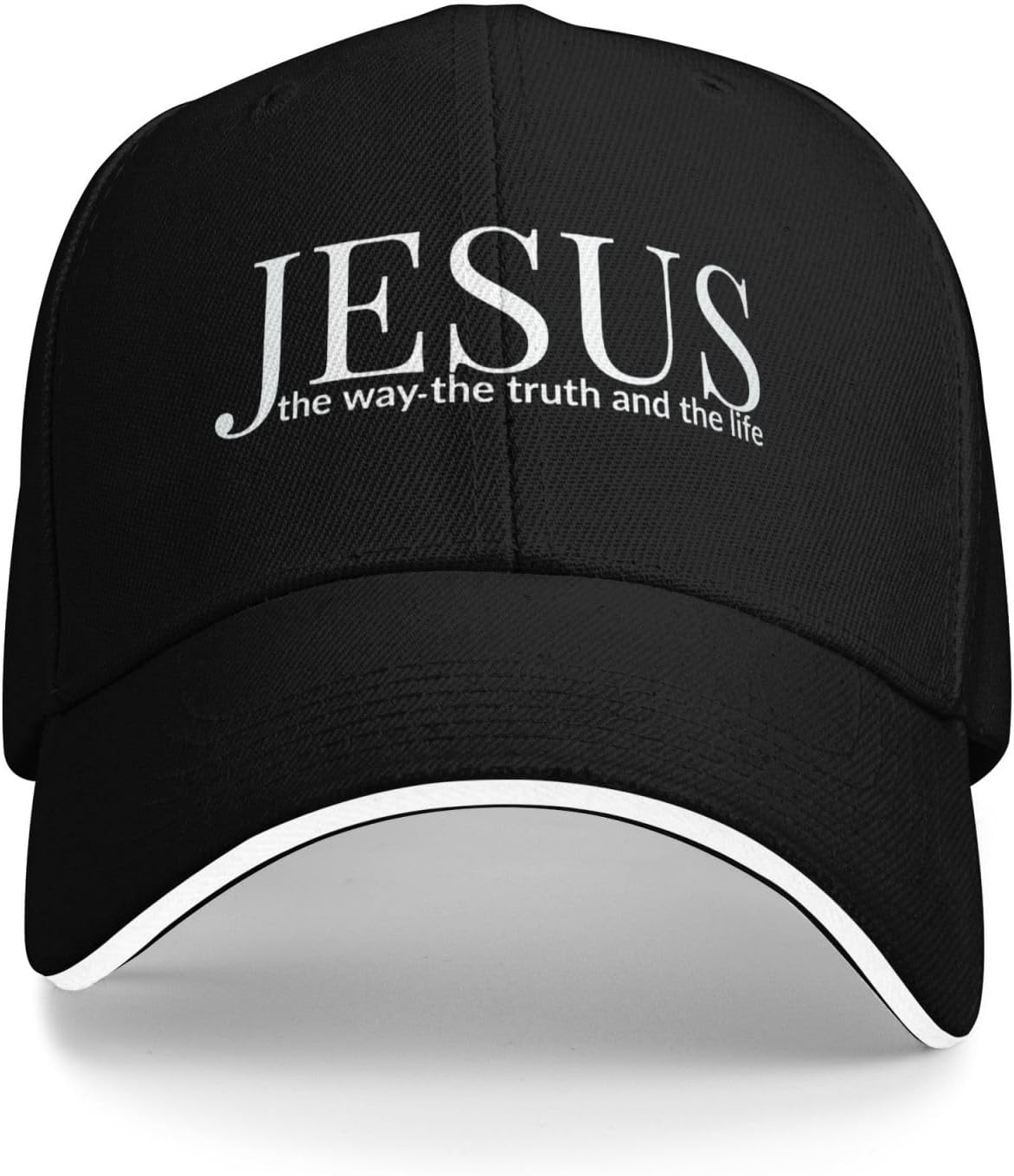 Jesus The Way Truth And Life Baseball Cap Polyester Adjustable Sun Hat Outdoor Casual Unisex One Size