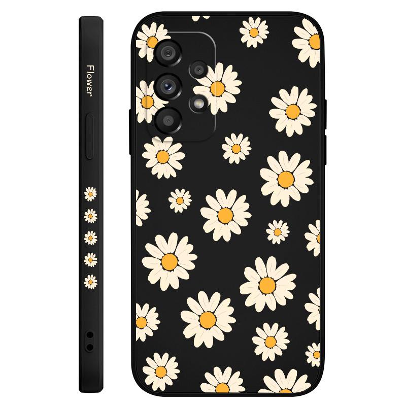 Corrugated Daisy Case For Samsung Galaxy A73 A53 A33 A23 A13 A72 A52 A52S A32 A22 A12 A71 A51 A31 A21S 4G 5G Cover