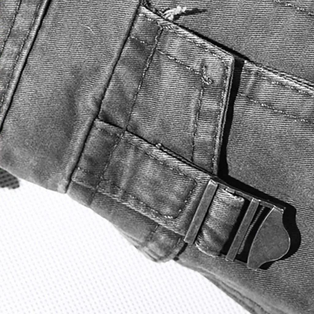Men's Casual Work Pants Cotton Relaxed Fit Military  Cargo Pants With Multi Pockets