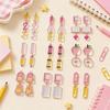 9 Pack of 2D Acrylic Printed Teachers' Day and Graduation Season Stationery Series Earrings