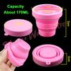 Silicone World Portable Silicone Folding Cup Mouthwash Cups Travel Outdoor Anti Drop Telescopic Cup Coffee Handcup Water Cup