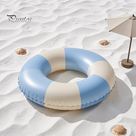 Leakproof Swim Ring Vintage Striped Swimming PVC Thickened Inflatable Men Women Beach Party Float Tube for Pool Child Water