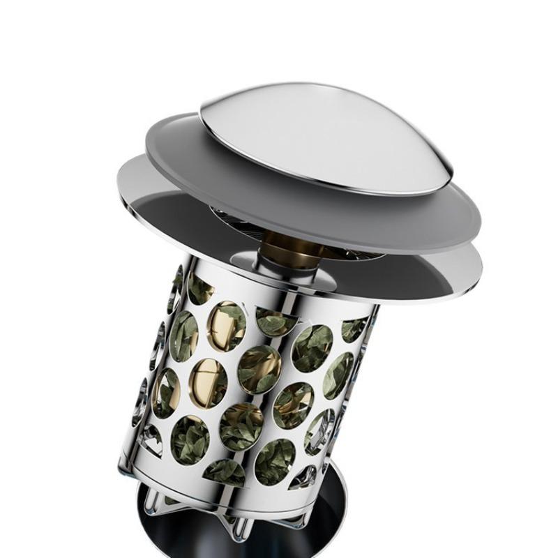 Universal Pop-Up Basin Waste Plug with Filter - Stainless Steel Anti-Odor & Leak-Proof Sink Drain Core