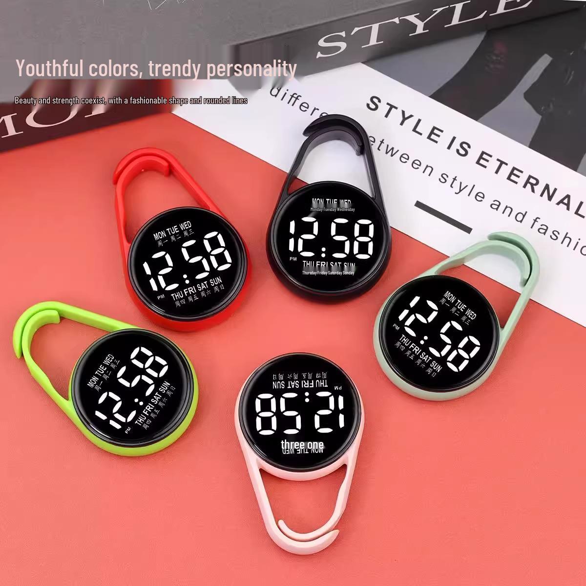 

Новый светодиодный мини-брелок Водонепроницаемые студенческие часы - Светящиеся и портативные