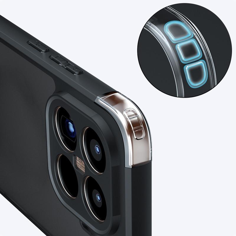 For Xiaomi 15T Pro Case Shockproof Frosted Skin Feel Matte PC+TPU Anti-fingerprint Transparent Cover For Xiaomi Mi 15T