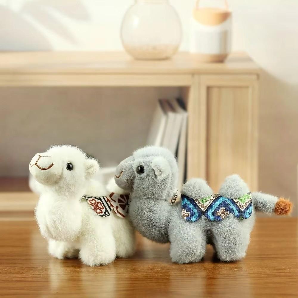 Cute Plush Camel Keychain Soft Plush Animal Camel Keychain Purse Accessories