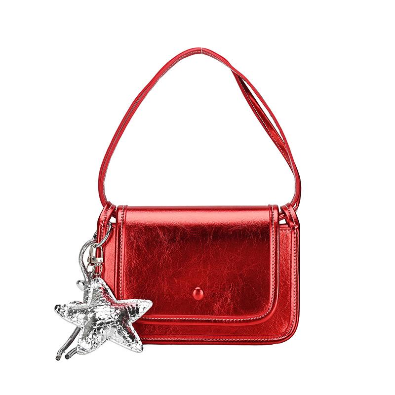 Modische, lässige, einfache und kleine quadratische Damenhandtasche, modische und stilvolle Single-Shoulder-Crossbody-Damenhandtasche