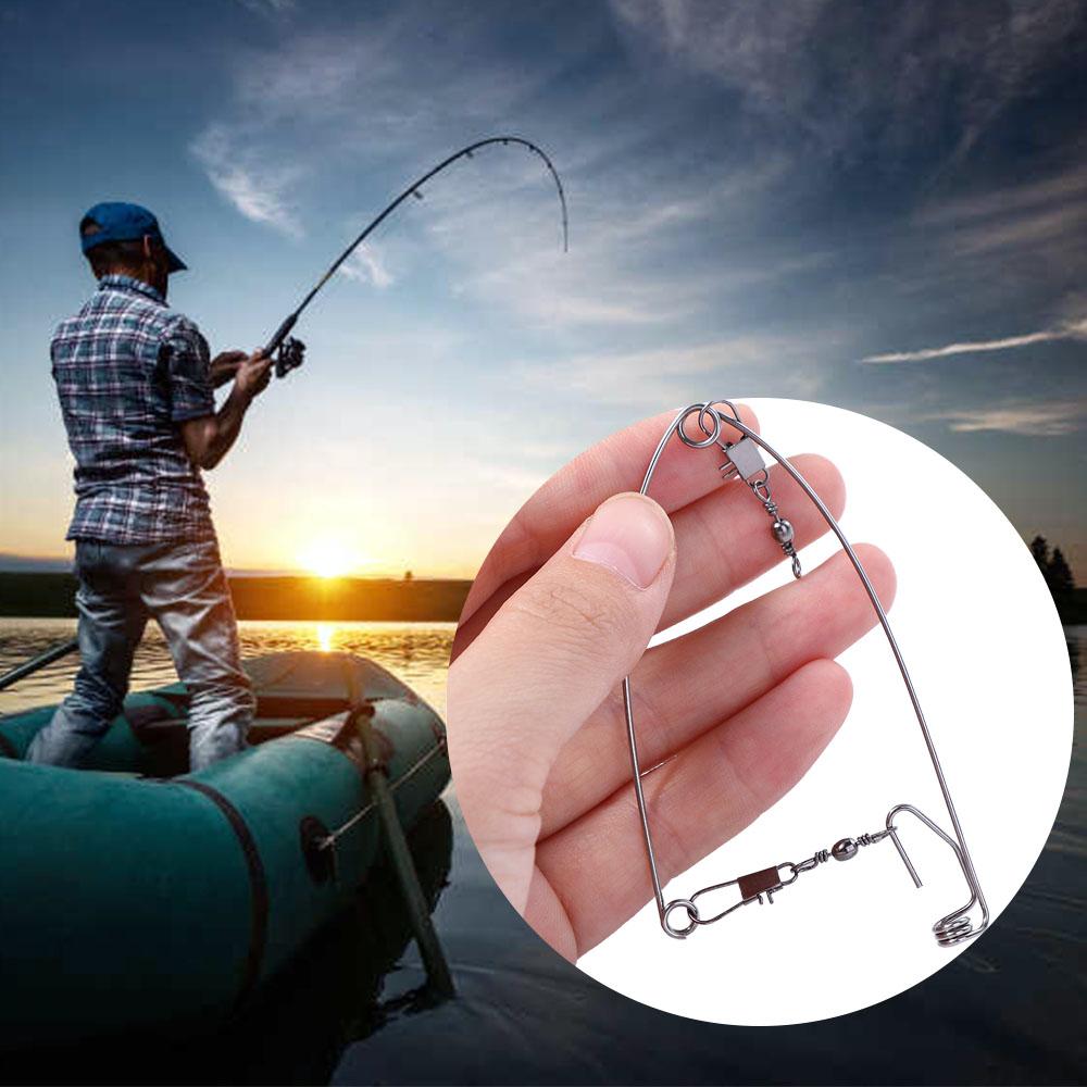 Steel Automatic Fishing Device Automatic Fishing Hook Trigger Spring Hook Spring Ejection Hook