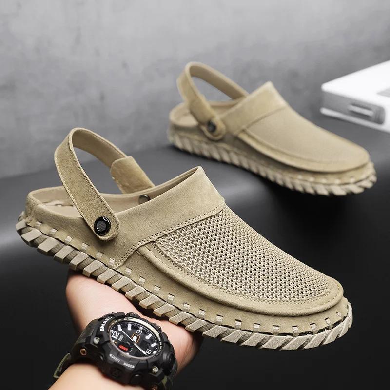Fashion SYTK Summer Men Sandals Fashion Leisure Beach Holiday Sandals for Mens Lightweight Shoes New Outdoor Comfortable Casual Sandals