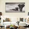 Wall Art Pictures For Living Room Black Africa Elephants Wild Animals Canvas Painting Scandinavia S and Prints