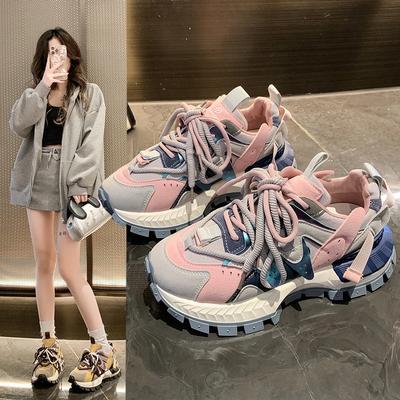 Modedesigner Damen-Sneakers 2024 Neu Koreanische Mode Damen Plateau-Schuhe Lässig und Vielseitig Studentenschuhe Zapatos De Mujer