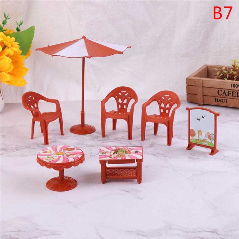 1:12 Dollhouse Mini Resin Table lamp TV Rocking Chair Stool Tea Set Furniture Kitchen Japanese Style Groceries Crafts Decor Toy